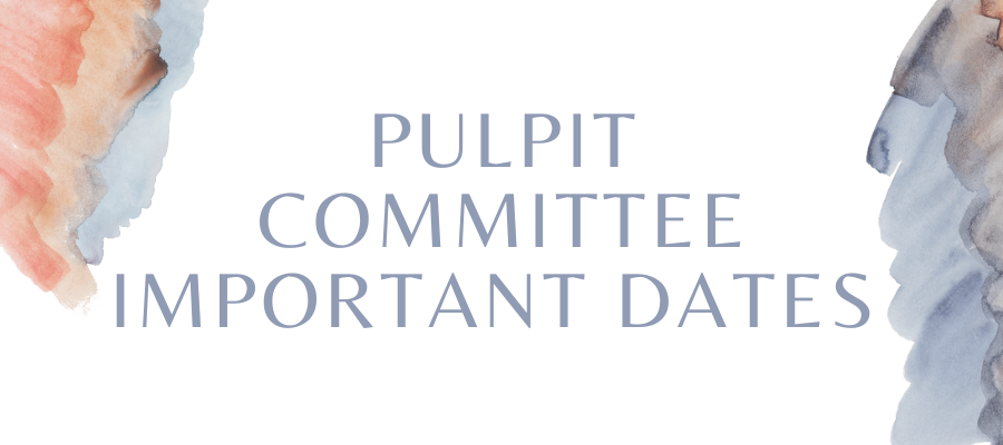 Pulpit Committee Update Sept 2024